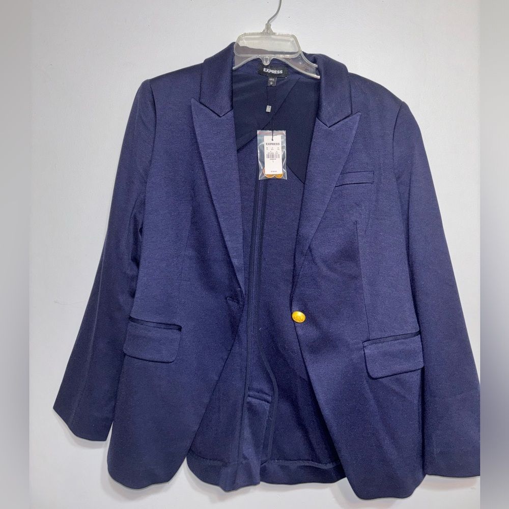 Brand new navy blue blazer top